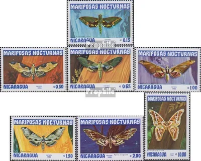 Produktbild von Briefmarken Nicaragua 1983 Mi 2376-2382 (kompl.Ausg.) postfrisch Schmetterlinge