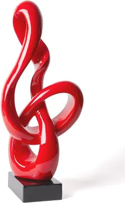 Imagen del producto de Escultura de clave de sol, música, estatua, decoración, figura abstracta, 57 cm