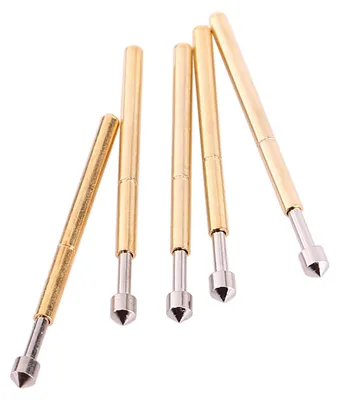 Image de 100 pointes de test à tête conique P75-E2, diamètre 1,02 mm, pointes de test à ressort pour circuits imprimés