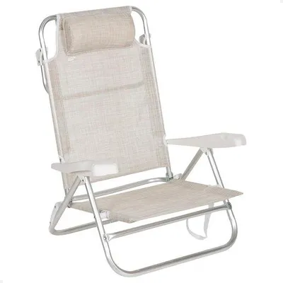 Produktbild von Famanu Faltstuhl 7-fach verstellbar - beige