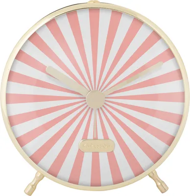 Produktbild von Karlsson - Wecker Candy Swirl - Flamingo Pink & Weiß