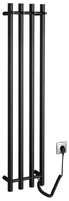 Zdjęcie produktu dla Sapho PAPINADO Elektryczny suszarka do ręczników, 263 x 1200 mm, 85 W, czarny matowy