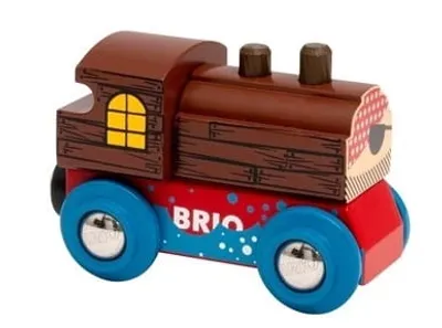 Obrázek produktu pro Brio Lokomotiva Vlak Dřevo Dřevěná lokomotiva Piráti