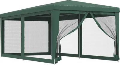 Gazebo Da Campeggio Grande Tenda Da Giardino Con Pannelli Laterali Rimovibili Windows Tenda Per Feste Tendone Gazebo Verde 3x3m 90897432 - Foto 11
