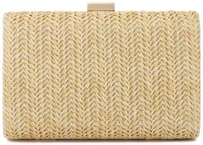 Image de Sac de plage en raphia pour femme, petit sac de plage, sac de plage tissé