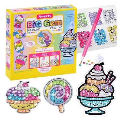 Produktbild von Diamant-Stickerei Kreativ-Set SWEETS ZA4143