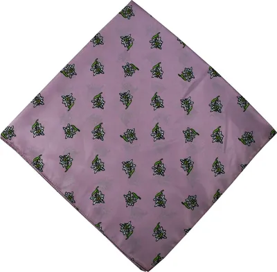 Produktbild von Trachtentuch Halstuch mit Edelweissmuster Nikituch 60x60, Farbe:Rosa