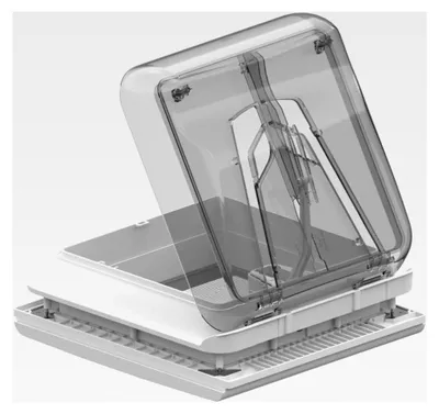 Produktbild von Dachhaube 28 x 28 cm Klar | Chrystal | Dachluke