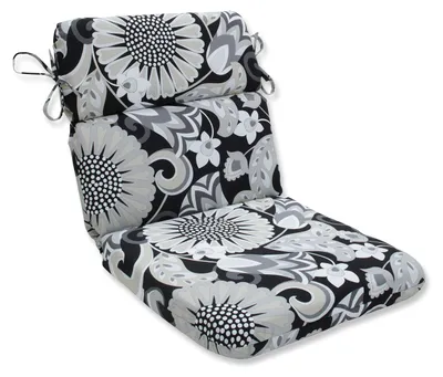 Produktbild von Pillow Perfect Sophia Graphitstuhl, abgerundete Ecken, Schwarz