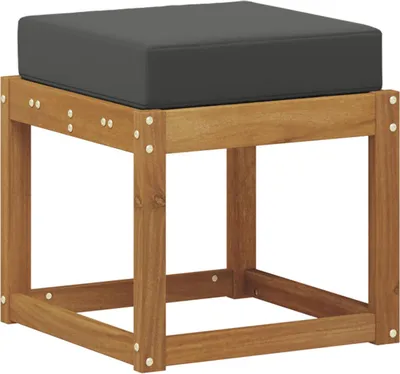 Obrázok produktu pre Stoličková lavica Prírodná a antracitová 43 x 43 x 37 cm