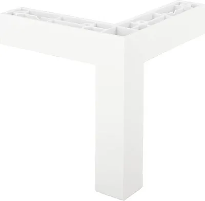 Produktbild von FP009 120 mm verstellbarer Möbelfuß, Mattweiß