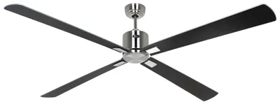 Immagine prodotto di Ventilatore da soffitto a risparmio energetico con telecomando Eco Neo III WiFi 180 cm Cromo opaco Lame Wengè / Grigio argento