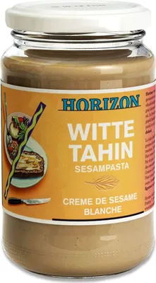 Zdjęcie produktu dla TAHINI BIAŁE (PASTA SEZAMOWA)350 g - HORIZON