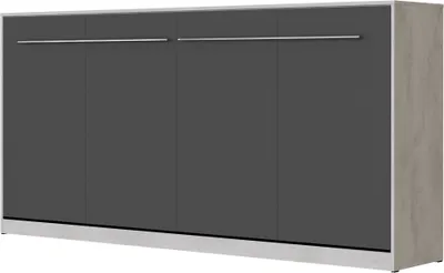 Produktbild von SMARTBett Schrankbett Standard Beton/Anthrazit 90 Horizontal