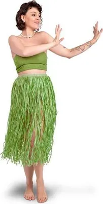 Immagine prodotto di PartyDeco STRD1-012, Gonna per costumi, Adulto, Donna, Verde, 770 mm, 315 mm