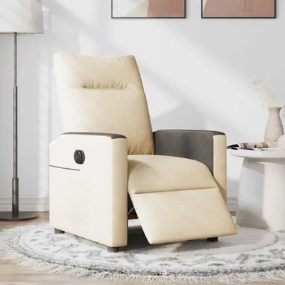 Produktbild von vidaXL Relaxsessel Elektrisch Creme Stoff