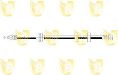 Produktbild von UNIGOM 377082 Bremsschlauch Vorne Rechts für FIAT BRAVO I (182) BRAVA (182) für ALFA ROMEO 145 (930) für LANCIA DELTA II (836)