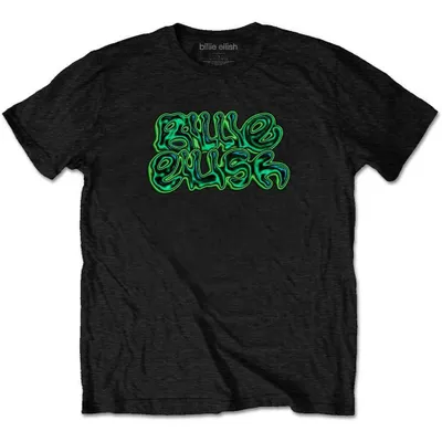 Obrázek produktu pro Billie Eilish Neon Logo Black XL Tričko
