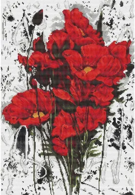 Zdjęcie produktu dla Zestaw do haftu krzyżykowego Luca-S "Maki VII", wzór liczony, 25,5x37cm