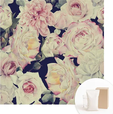 Produktbild von Fototapete - Wandbilder für Wohnzimmer - 250x250 cm - Dekorative Wandfolie - Modernes Design für Wanddekoration - Tapeten für Innenräume - Blumenstrauß