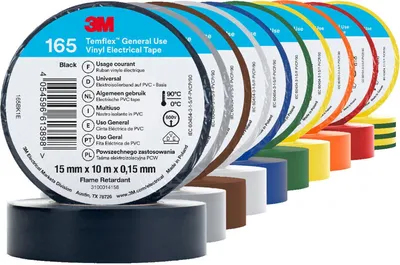 Produktbild von 3M Isolierband Temflex 165 Elektrisches Isolierband, Packung mit 10 Stück