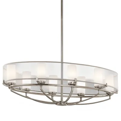 Produktbild von Elstead Saldana LED Kronleuchter G9 8-fach Klassisches Zinn