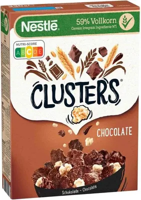 Produktbild von Nestle Clusters Chocolate mit Mandeln und gerösteter Getreide 330g