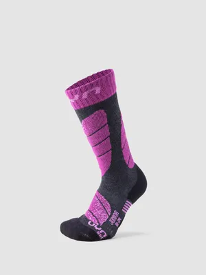 Produktbild von UYN S100045 SKI Socks Unisex Anthrazit Melange/Lila 30