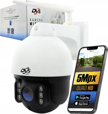 Produktbild von Drehbare Ip Wifi Kamera 5Mpx Ptz Mit Objektverfolgung, Ir Led, Ip66