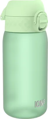 Produktbild von ion8 Kinder Trinkflasche, 350ml, Auslaufsicher, Einhandöffnung, Sichere Verriegelung, Spülmaschinenfest, BPA-frei, Tragegriff, Klappdeckel, Leicht zu Reinigen, Klimaneutral, Surfgrün