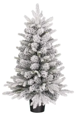 Obrázok produktu pre Black Box Trees Grimshaw Umelý vianočný stromček v kvetináči - H90 x Ø61 cm - zelený