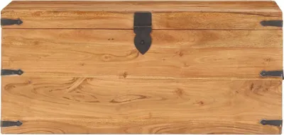 Image de vidaXL Coffre 90x40x40 cm bois massif acacia