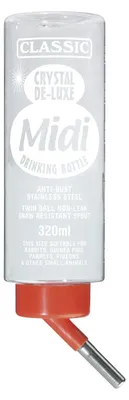 Immagine prodotto di Kerbl Kaninchen Tränke Trinkflasche Classic de Luxe - 320 ml Nagertränke