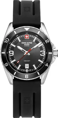 Produktbild von Swiss Alpine Military Herren Uhr Analog Quarz 7034.1837SAM Silikon