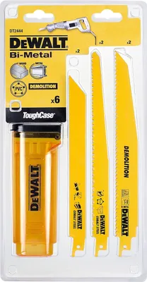 Produktbild von DeWALT DT2444-QZ Säbelsägeblätter-Set Mix 6-teilig Holz Alu Kunststoff Metall