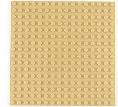 Produktbild von LEGO® 16x16 Platten Bauplatten Hellbeige Beidseitig bebaubar - 91405 NEU! Menge 1x