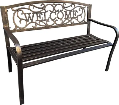 Obrázek produktu pro Akord Zahradní lavička Iris hnědá 127x62x86 cm