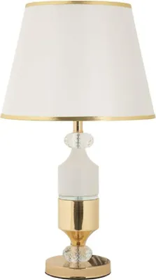 Obrázek produktu pro Mauro Ferretti Gipsy - Stolní lampa zlatá bílá 30x52 cm E27