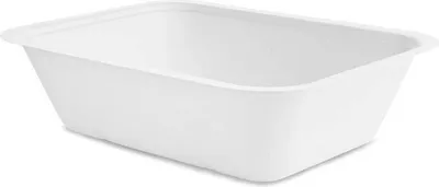 Produktbild von Zuckerrohrbehälter 1800 ml, 25 x 18 x 6,5 cm Serie "5" 50 Stück.