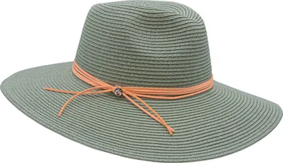 Produktbild von Chillouts knautschbarer riesiger Bortenfedora, grün, Gr. S/M