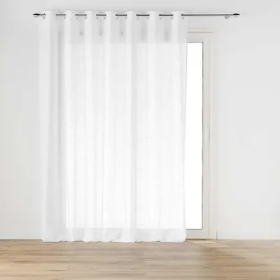 Zdjęcie produktu dla Firana na przelotkach, z efektem lnu, HALTONA, 240 x 240 cm