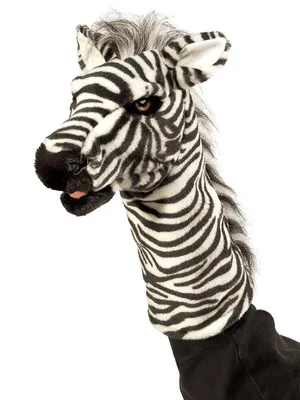 Produktbild von Folkmais Handpuppe Zebra 30 cm