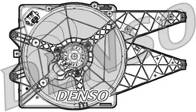 Produktbild von DENSO DER09065 Lüfter Motorkühlung Kühlerlüfter für FIAT BRAVO II (198) Wasserkühler Ø384mm
