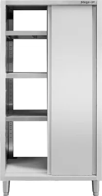 Zdjęcie produktu dla Szafa gastronomiczna przelotowa ze stali nierdzewnej Mega-M 80x60x180 cm