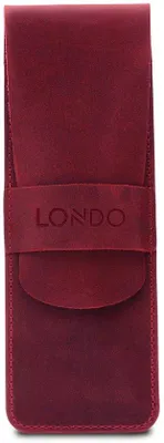 Produktbild von Ledertasche mit Reißverschluss, rotes Leder, A5