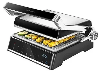Immagine prodotto di Griglia a contatto Cecotec Rock'nGrill Smart 2000W acciaio inox nero