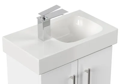 Produktbild von Geberit Icon XS 53 cm links Waschbecken : Weiss Varianten: Weiss