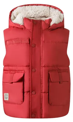 Image de Minoti : Veste matelassée avec capuche, couleur rouge, taille 92, pour garçons