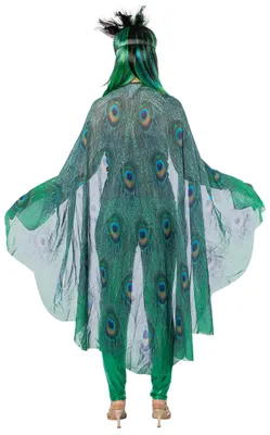 Produktbild von Cape Pfau Umhang Kostüm Karneval Fasching