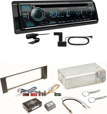 Produktbild von Kenwood KDC-BT760DAB Bluetooth DAB USB Einbauset für Audi A4 B6 B7